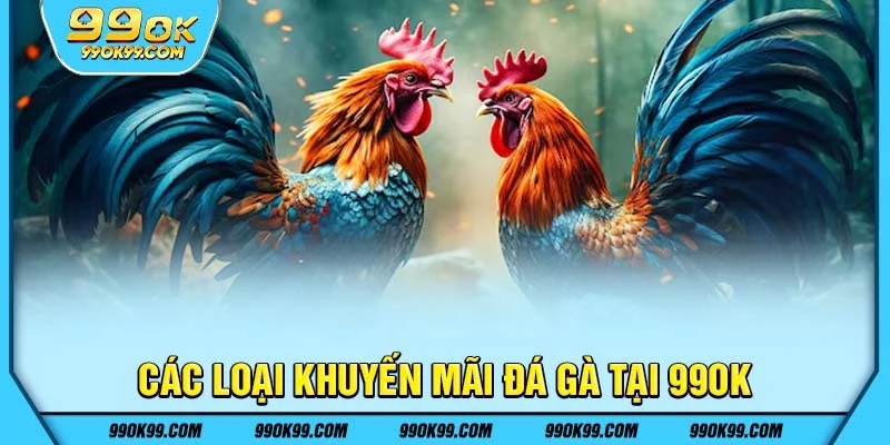 Các loại khuyến mãi đá gà 99ok