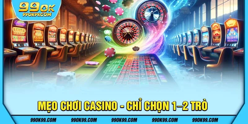 Mẹo chơi Casino - Chỉ chọn 1–2 trò