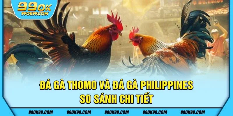 Đá gà Thomo và đá gà Philippines - so sánh chi tiết
